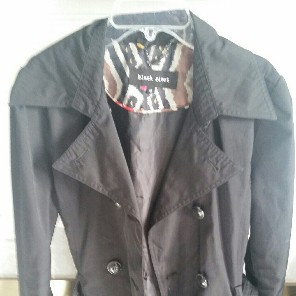 Black Belted Trench Coat